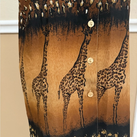 Vintage 90s Button Safari Collared Shirt - Picture 2 of 5